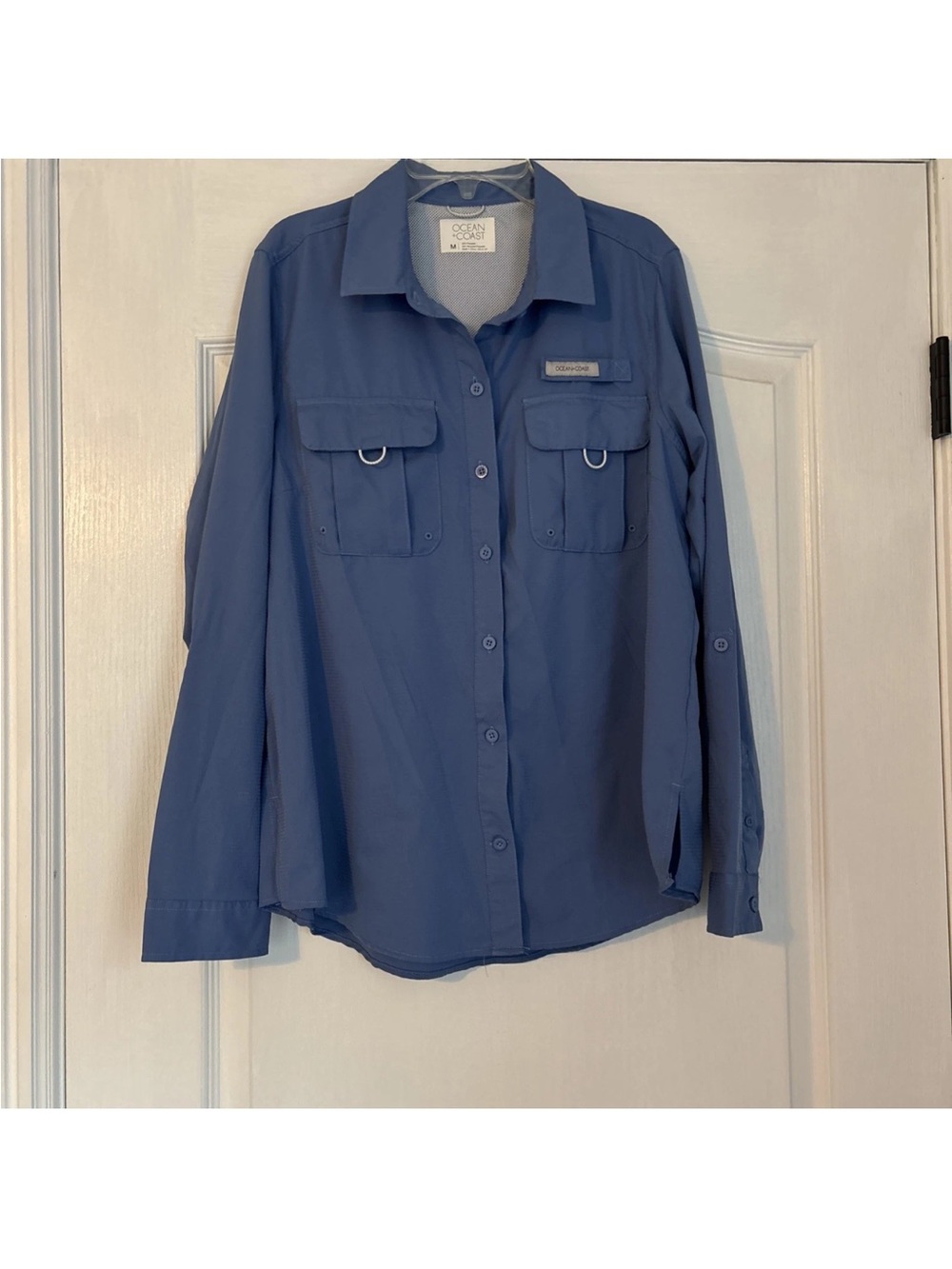 Columbia Slate Blue Outdoor Fishing Shirt